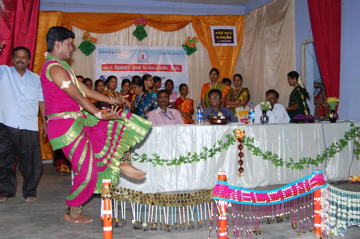 Traditional cultural dance on stage at grand NWDT cultural and community festival