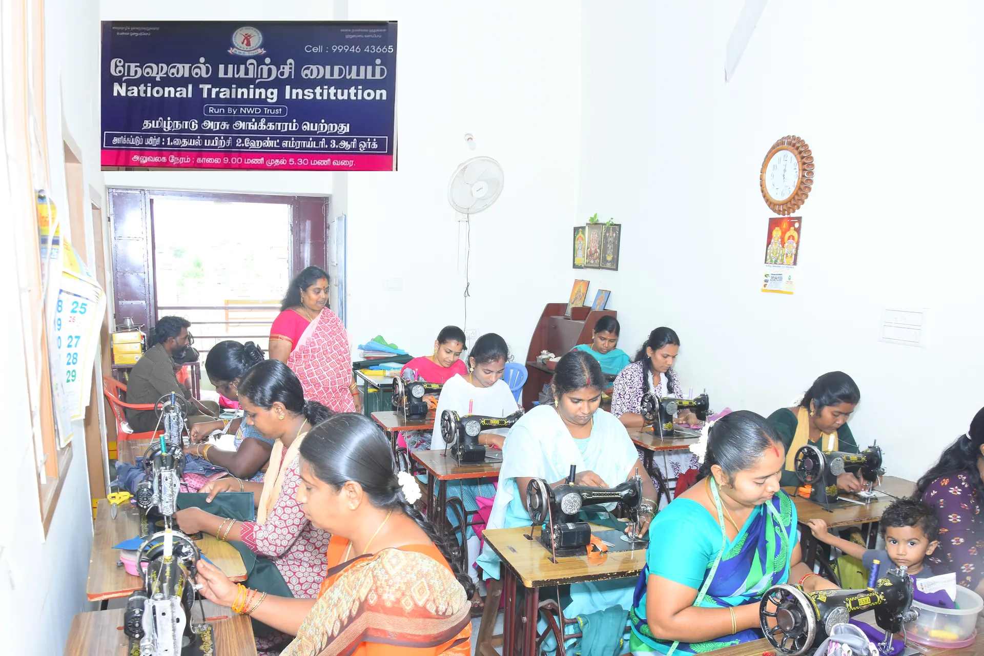 Women participating in a collective food and livelihood activity